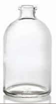 Picture of 100 ml injection vial, clear, type 3 moulded glass